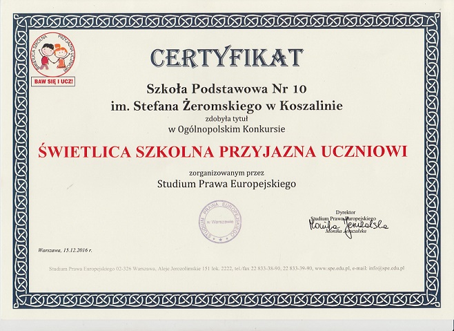 certyfikat wietlica
